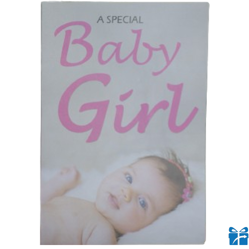 baby girl postcard