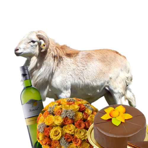 wine flower cake large sheep for family